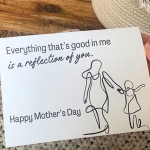 Tarjeta dulce y atenta para el Día de la Madre - Tarjeta de felicitación imprimible - Descarga digital - Tarjeta de descarga instantánea para madres y figuras maternas
