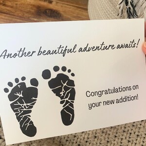 Félicitations et fête de bébé - carte de voeux imprimable - téléchargement numérique - carte à téléchargement immédiat pour la naissance d'un enfant, adoption