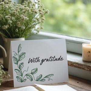 I&#39;m Grateful - Printable Greeting Card - Digital Download - Instant Download Card for Your Friend, Co-Worker, Neighbor, Family