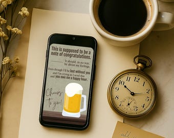 Cheers to You Animated E-Card: New Job, Retirement Video Card