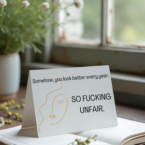 Your Beauty is Maddening - Printable Greeting Card - Digital Download - Instant Download Card for Your Friend, Co-Worker, Family