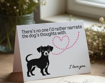 Puppy Love - Printable Greeting Card - Digital Download - Instant Download Card for Your Partner, Friend, Special Person