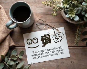 Funny Friendship Card: Sweet Printable Greeting Card (Digital Download)