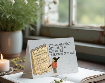 Holiday Card Printable: Dear Therapist (Digital Download, PDF Template with A7 Envelope Template)