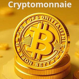 Puede incluir: Una moneda de Bitcoin de color dorado con el texto "BITCOIN" e "INITIAITERNL" alrededor del borde. La moneda está apilada sobre otras dos monedas doradas. El texto "TOME 2" es visible en la esquina inferior derecha de la imagen.
