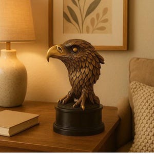 AeroMajesty Eagle Sculpture | Handmade Wildlife Decor | Office Entryway Art | Statement Piece | Soaring Eagle Statue | Symbol of Freedom