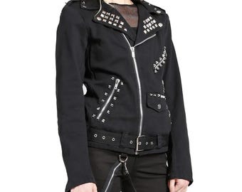 archive 00’s y2k leather jacket M punk il_fullxfull.5095492671_q2np.jpg