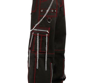 Size 31x33 Semantic Design Cargo Pants Black Bondage Pants