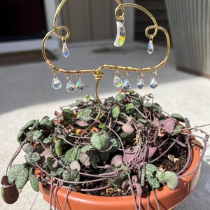 Plant Stake | Sun catcher Plant Stake | Cloud Plant Stake | Crystal Wire Plant Decoration