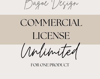 Licenza commerciale per un prodotto Vendite illimitate