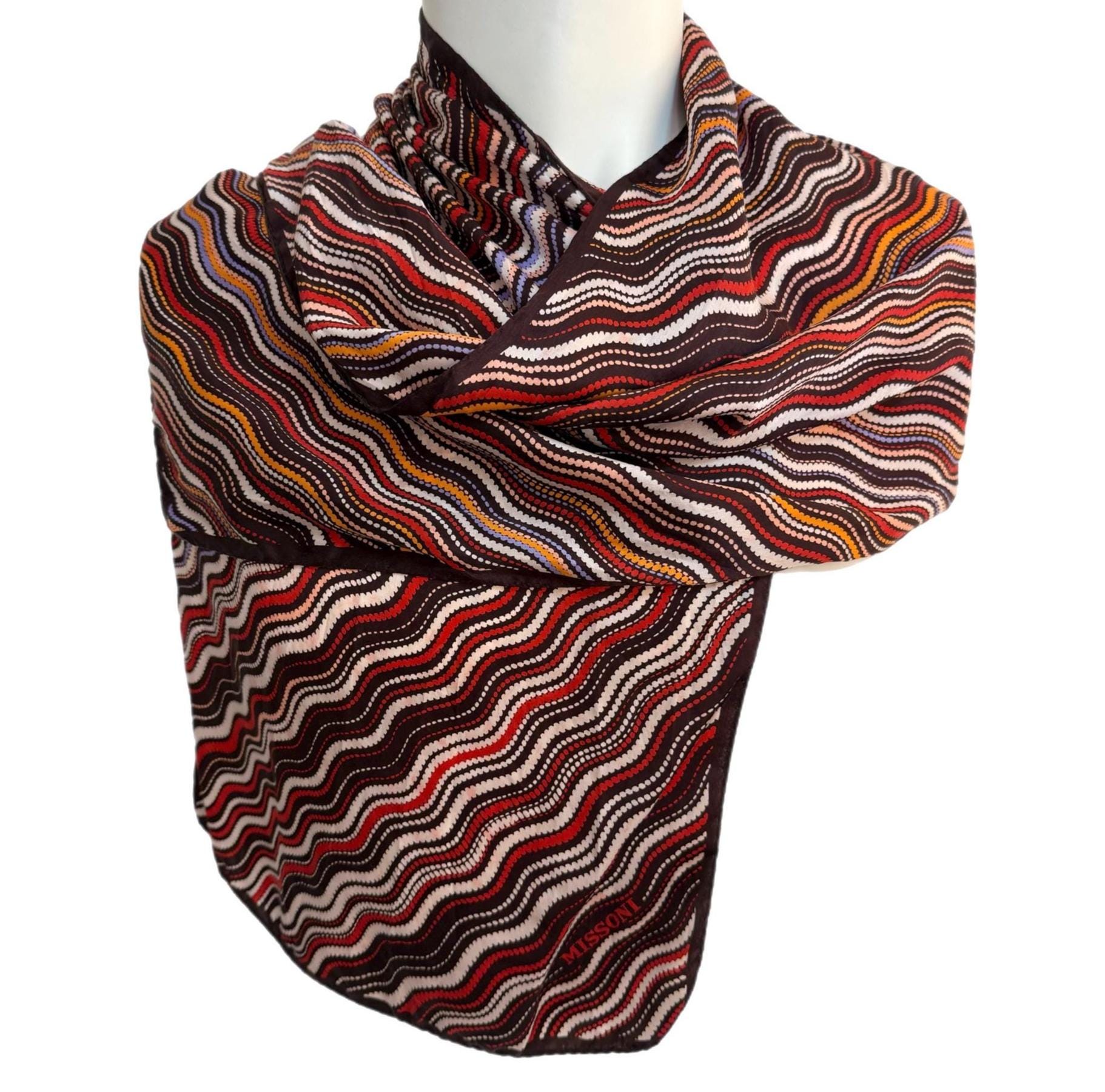 Foulard Missoni En Soie - Multicolore, Occasion, Accessoire De Luxe Signature
