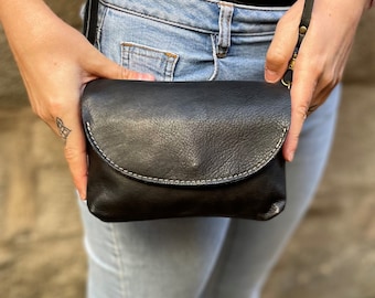 Mini borsa a tracolla in pelle: piccola borsa per cellulare