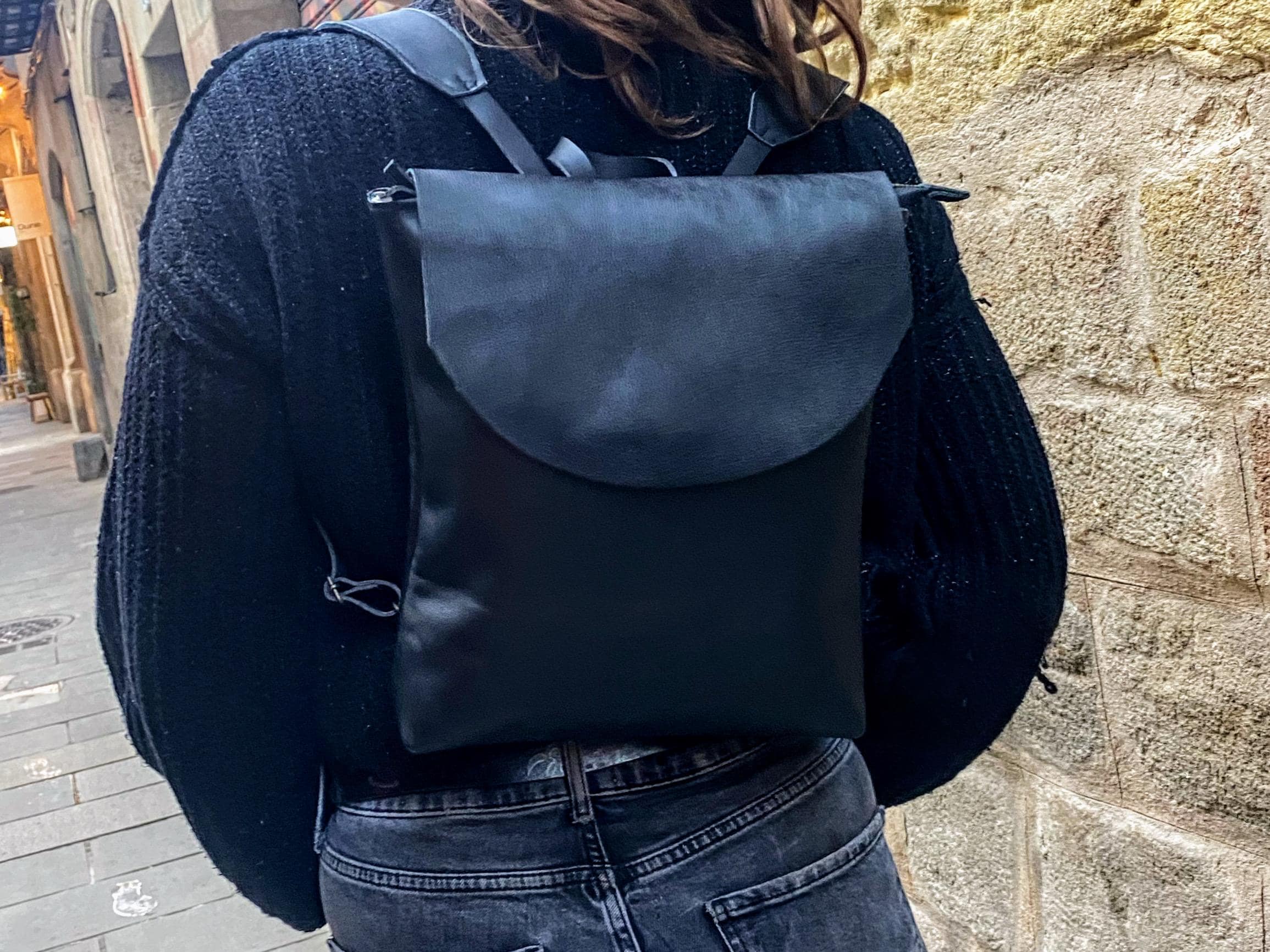 Rossymina Handmade Leather Backpack NWOT The Mimi Custom Handmade Glovetan Leather Backpack– Crossbow main image 3