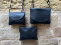 Small Black Everyday Leather Crossbody Bag: Handmade Minimalist Soft and Smoot  Cowhide Purse product logo