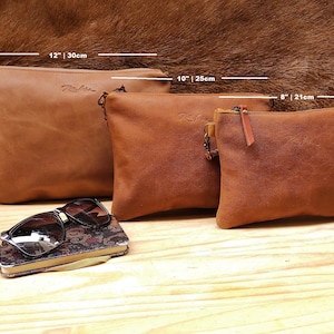 small tan leather soft bag