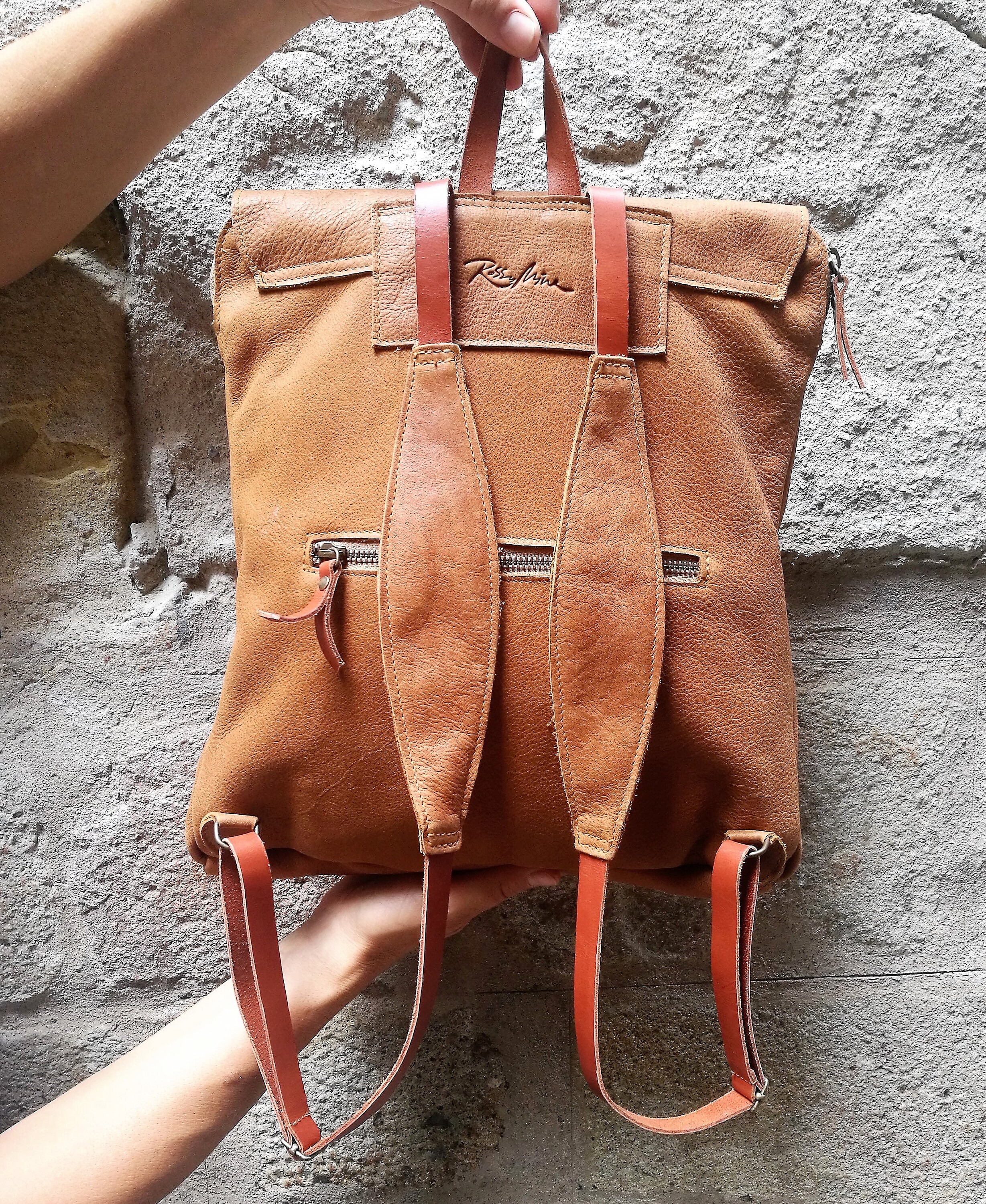 Chic Tan stylish, light, brown fashionable purse, bag Leather Backpack Chelsea Convertible Diaper Bag Backpack & Tote - Stylish  main image 4