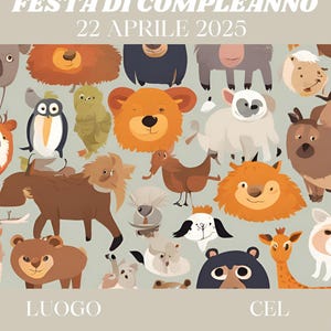INVITO festa di COMPLEANNO template CANVA - Invito digitale per compleanno stampabile