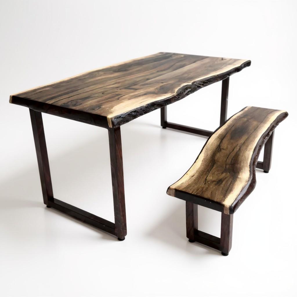 波型エッジデザインの小型テーブル Live edge table - Etsy 日本