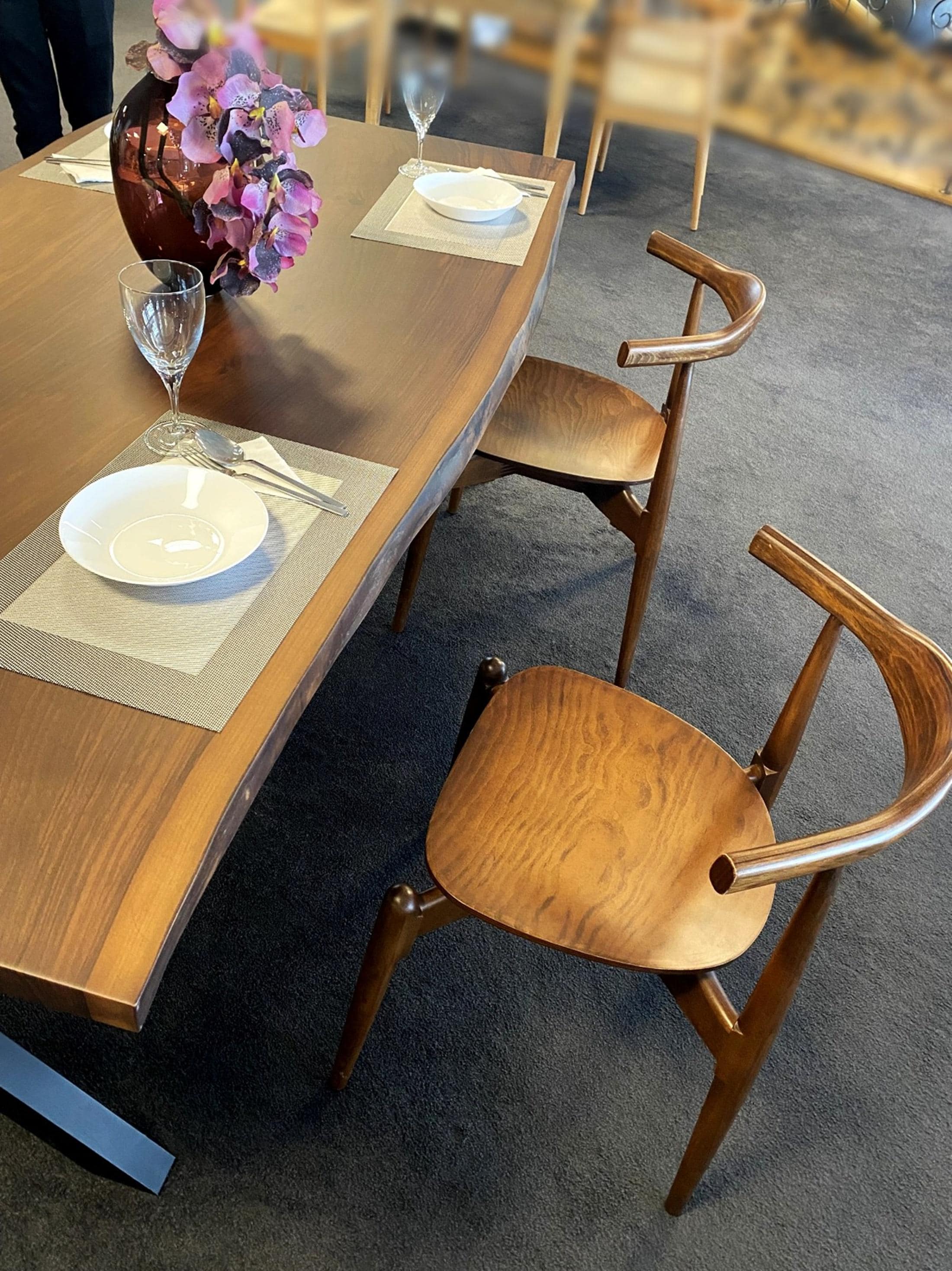 Live Edge Black Walnut Dining Table, Modern Farmhouse Kitchen Table - Etsy