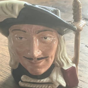 Royal Doulton miniature toby jug Aramis . height 7 cms perfect condition