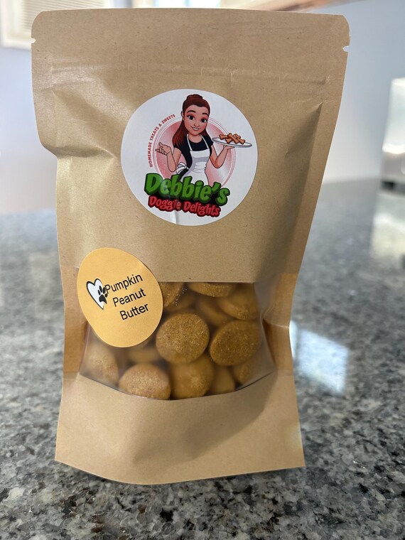 Woof Worthy Pumpkin Peanut Butter Delights TRAINING TREAT SIZE