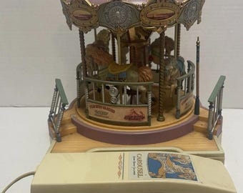 San Francisco Music Box Co Carousel Telephone Collector Edition Working Vintage 1990s