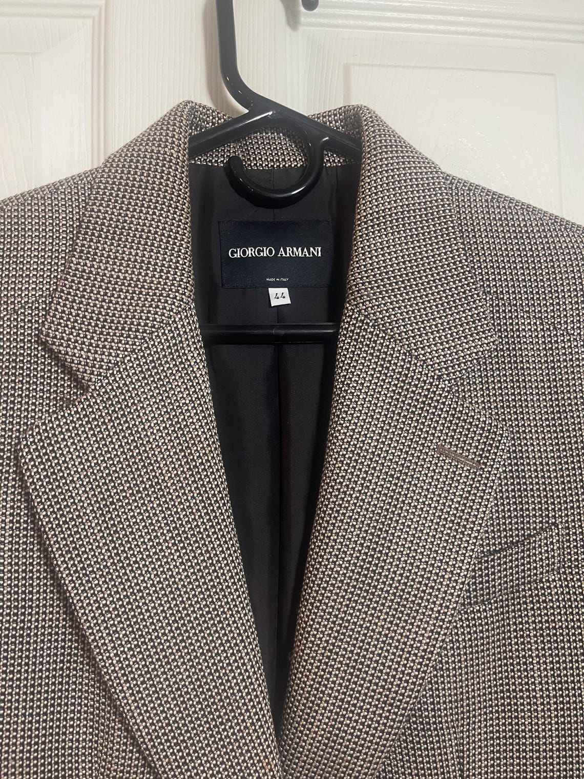 Vintage Giorgio Armani Blazer Womens Size 44 (usa 8)Neutral Tailored Jacket Classic Designer Blazer, foto 4 di 5