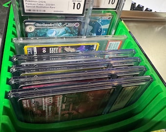 Lunchbox Tin Graded Card Storage Insert | Holds 15 Slabs | Fits PSA, Cgc, Bgs and TAG Cases