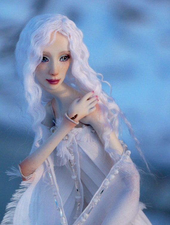 Porcelain Ball Jointed Doll in White Dress, 1/6 Playscale Bjd - Etsy