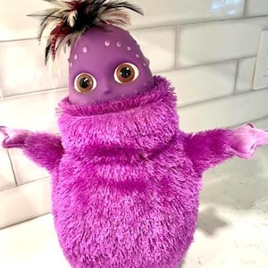 Vtg Hasbro 2004 Purple Animated Boohbah Dance Along Musical Plush Works