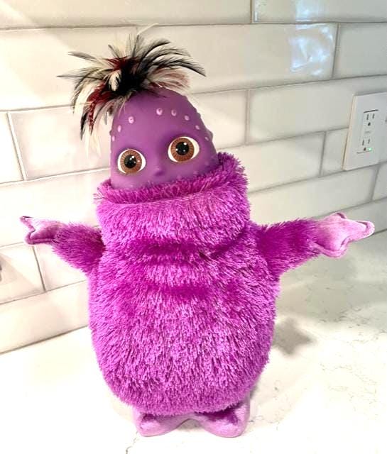 Vtg Hasbro 2004 Purple Animated Boohbah Dance Along Musical Plush