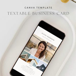 Realtor Textable Business Card | Real Estate Business Card | Realtor Business Card | Real Estate Marketing | Digital Business Card
