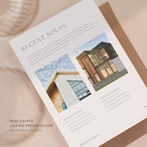 Real Estate Listing Presentation | Real Estate Marketing | Canva Template | Listing Consultation | Home Seller Guide | Pre-Listing Template