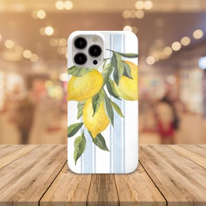 iPhone Hülle, Sommer Handyhülle, Italienischer Sommer, Zitrone Druck, Geschenk für Sie, Euro Sommer Handyhülle, Süße Sommer Handyhülle
