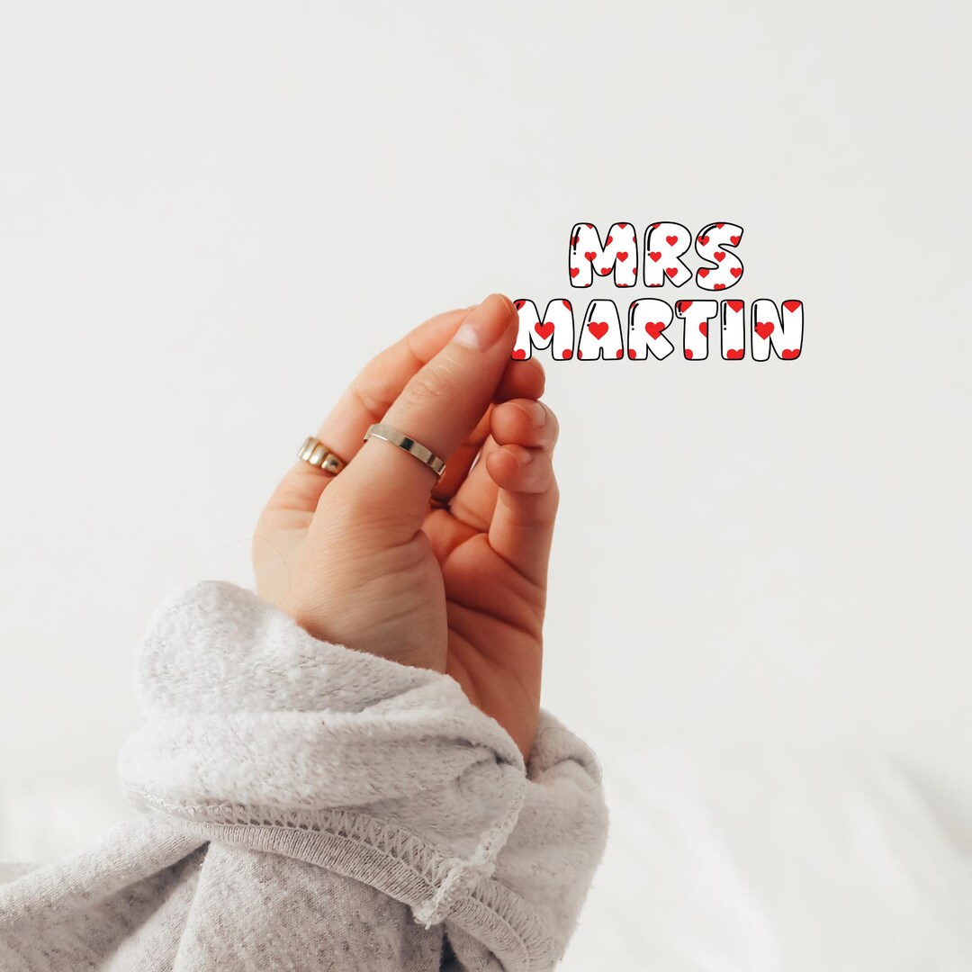 Personalized Mrs [name] Sticker, Wedding Decal - Etsy