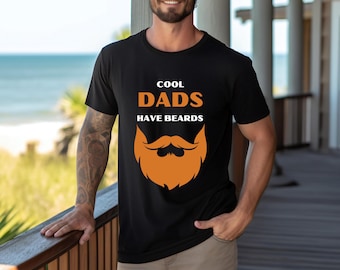 Camiseta engraçada para pai barbudo, presente para o Dia dos Pais