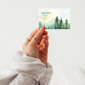 Wyoming Landscape Sticker, Travel Souvenir, Laptop Decal