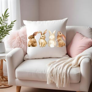 Cuscino da lancio a forma di coniglio, cuscino da lancio a forma di coniglio di Pasqua, regalo di inaugurazione della casa, arredamento per la casa, cuscino da lancio, arredamento primaverile, regalo di Pasqua, cuscino decorativo