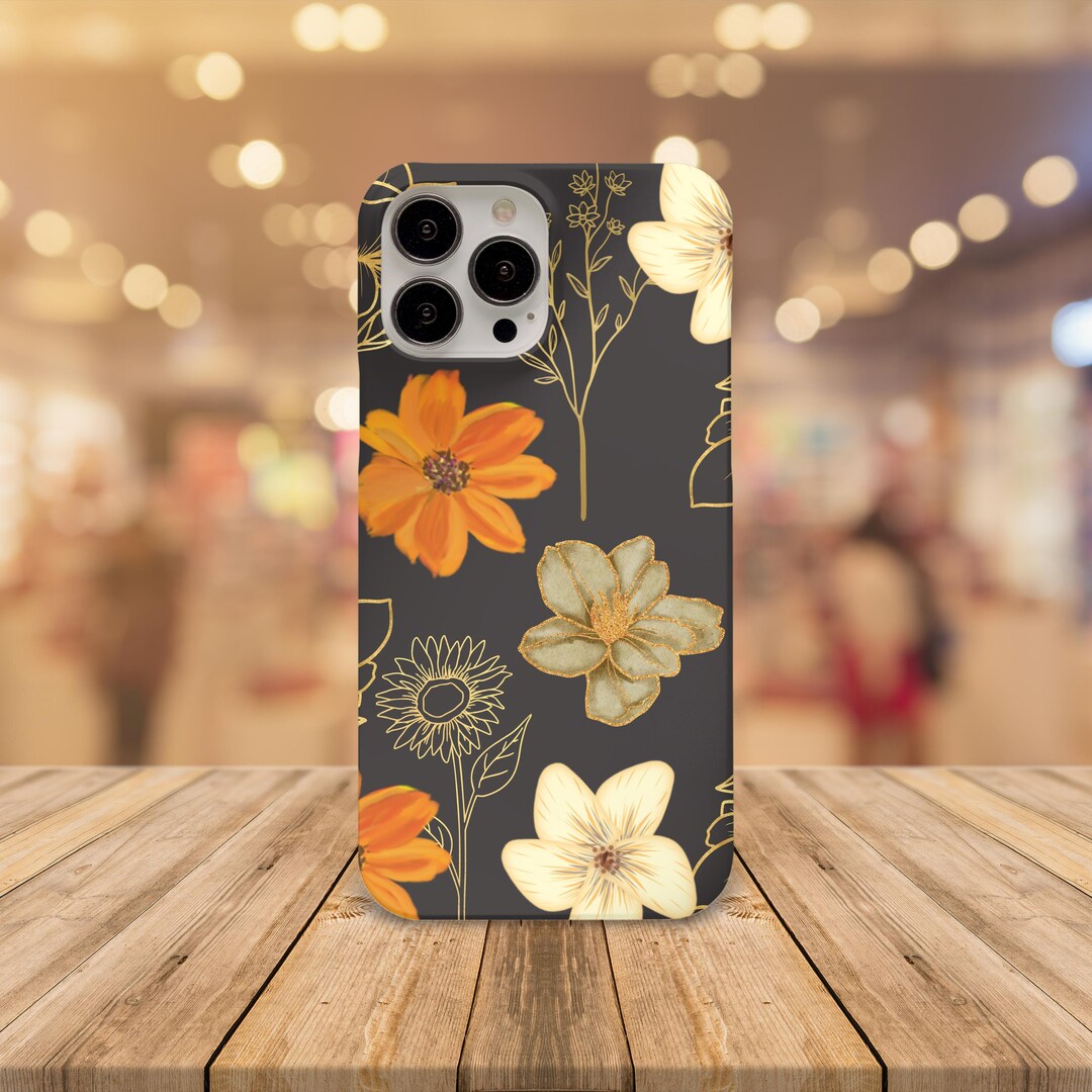 Floral iPhone Case, Flower Design, Dual Layer Protection - Etsy