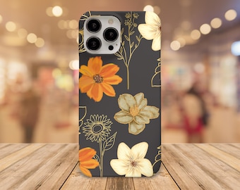 Floral iPhone Case, Flower Design, Dual Layer Protection