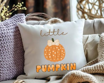 Liten pumpakudde, höstinredning, Thanksgiving-kudde