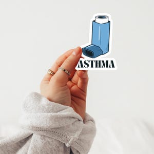 Asthma Inhaler Sticker, Medical Alert, Laptop Decal - Etsy