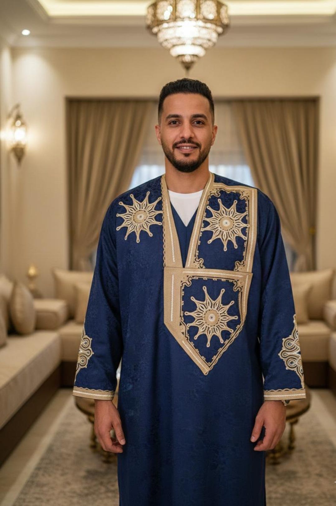 Moroccan Robe Handmade Moroccan Djellaba: Embroidered Kaftan Robe for Weddings - Etsy ...