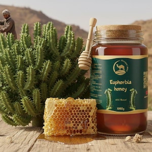 Raw Moroccan Daghmous Honey 1KG – Rare Wild Harvest, 100% Pure Natural Honey | عسل الذغموس الحر