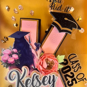 Graduation 3D Letter, Customized Capital Letter, Graduation Party Decorations, Girl Graduates Theme Party Decor.