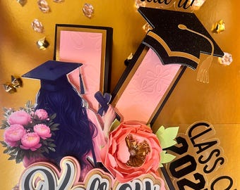 Graduation 3D Letter, Customized Capital Letter, Graduation Party Decorations, Girl Graduates Theme Party Decor.