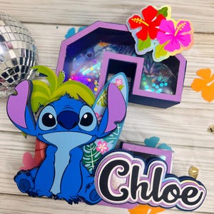 Stitch 3D Letter, Custom Lilo and Stitch Party Decoration, Personalized Birthday 3D Giant Letter
