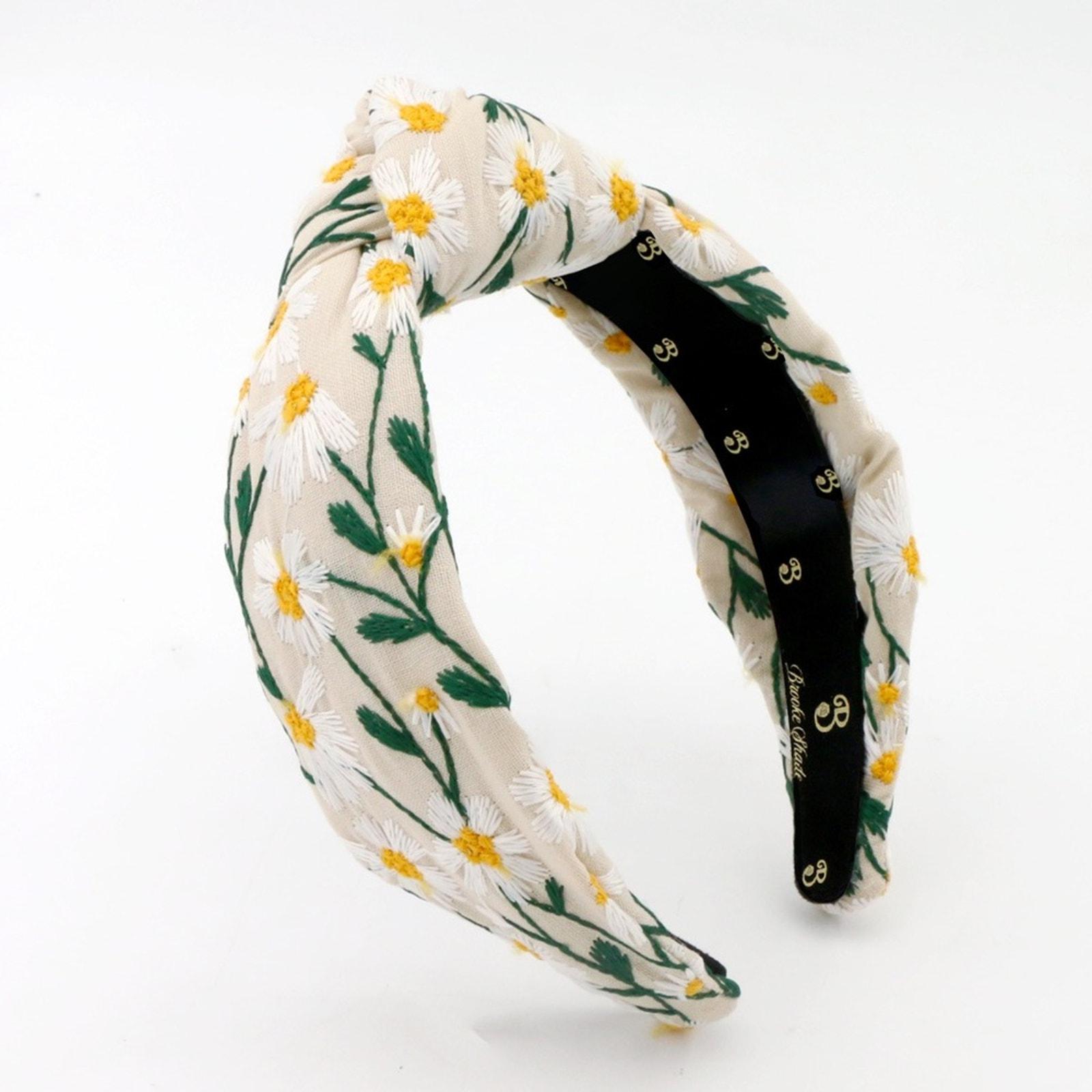 270. The Brooke Shade Seaside Beaded Headband The Groovy Flower Daisy Beaded Headband – Brooke Shade main image 4