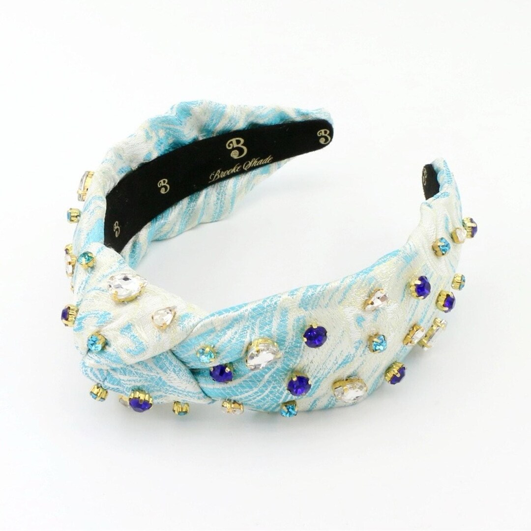 The “ocean Bliss” Brooke Shade Designer Topknot Headband - Etsy display picture 1