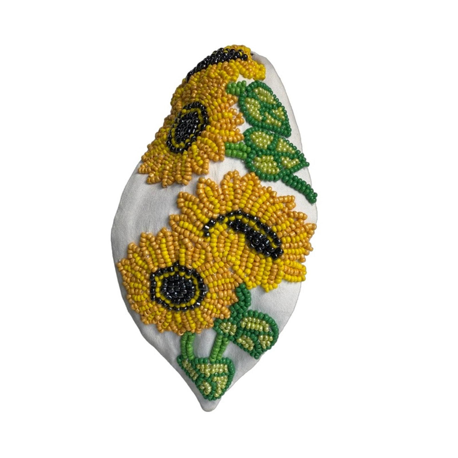 The Sunflower Beaded Brooke Shade Exclusive Headband - Etsy display picture 1